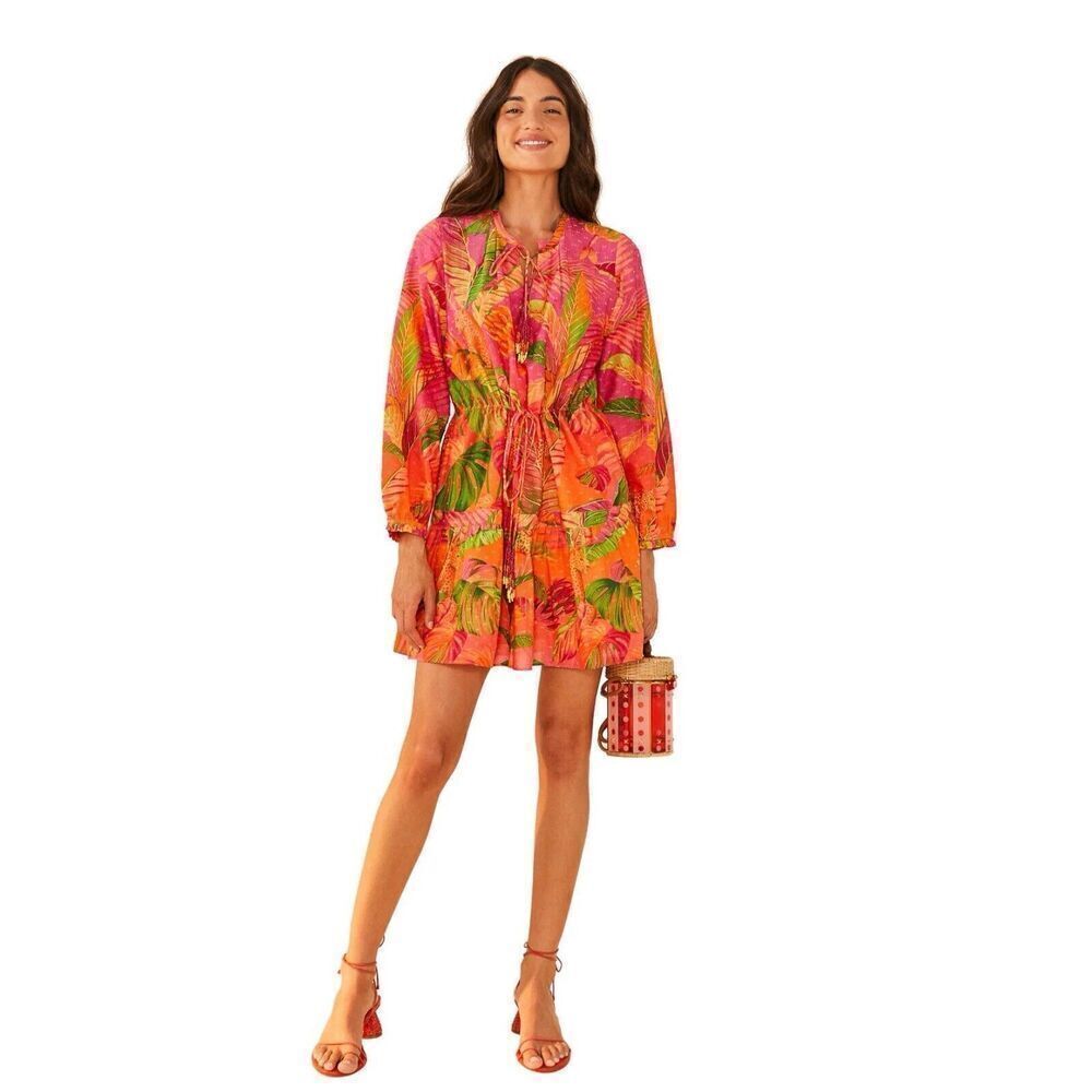 Farm Rio Ombré Forest Mini Dress XS NEW - Picture 2 of 7
